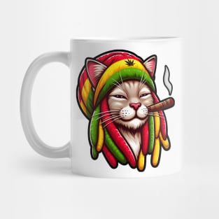 Rasta 420 Cat Mug